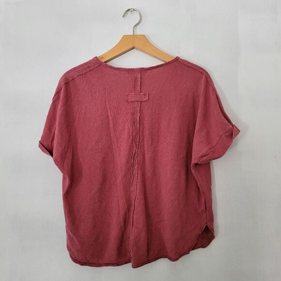 Pinch Mauve Cotton Blend Cropped Tee Medium - Picture 5 of 7